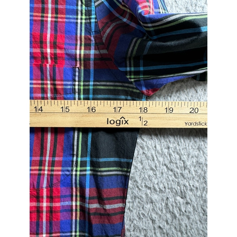 NEW J Crew Secret Wash 100's 2 Ply Yarns Long Sleeve Plaid Button Shirt Mens S - Picture 2 of 7